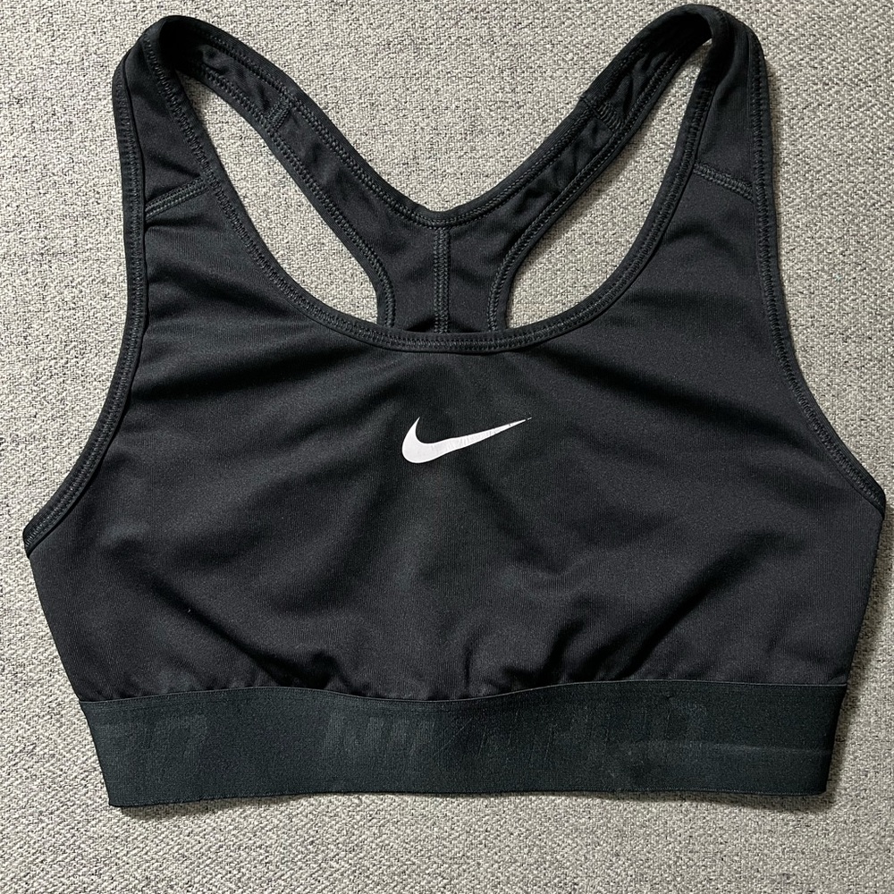Nike Women's Black and White Sports Bra